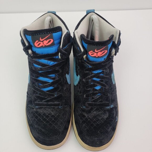 Nike Dunk High 6.0 Womens Size 6 Black Velvet Neon Sneaker Shoes 342257-002 - Picture 5 of 11